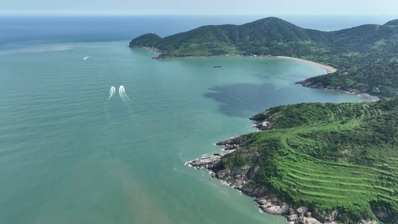 青岛崂山青山村海岸线海岬视频素材