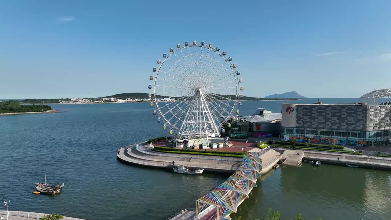 青岛西海岸摩天轮视频素材