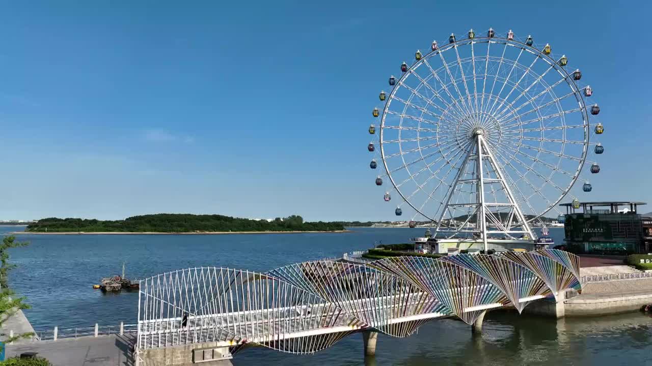 青岛西海岸摩天轮视频素材