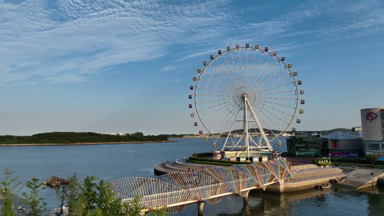 青岛西海岸摩天轮视频素材