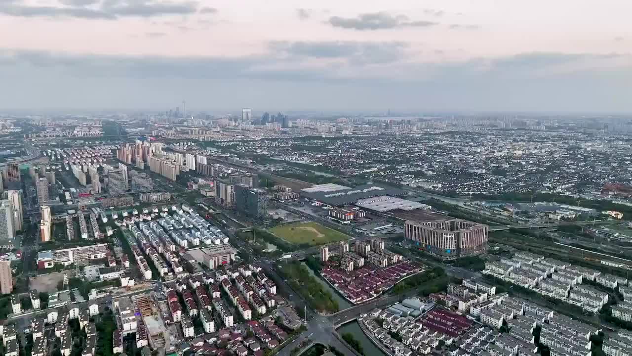 江苏苏州城市风光航拍视频素材