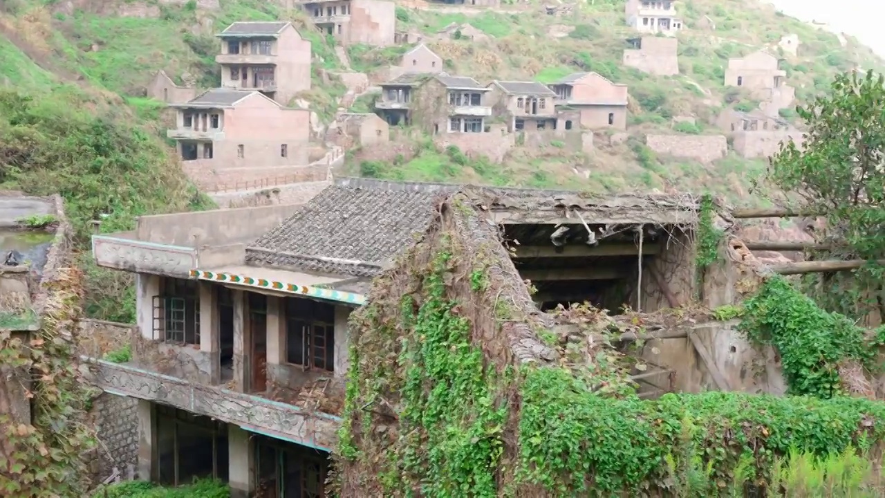 荒废建筑视频素材