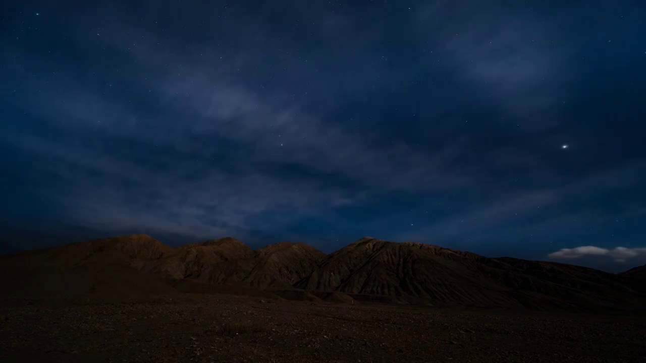 帕米尔高原上的星空视频素材