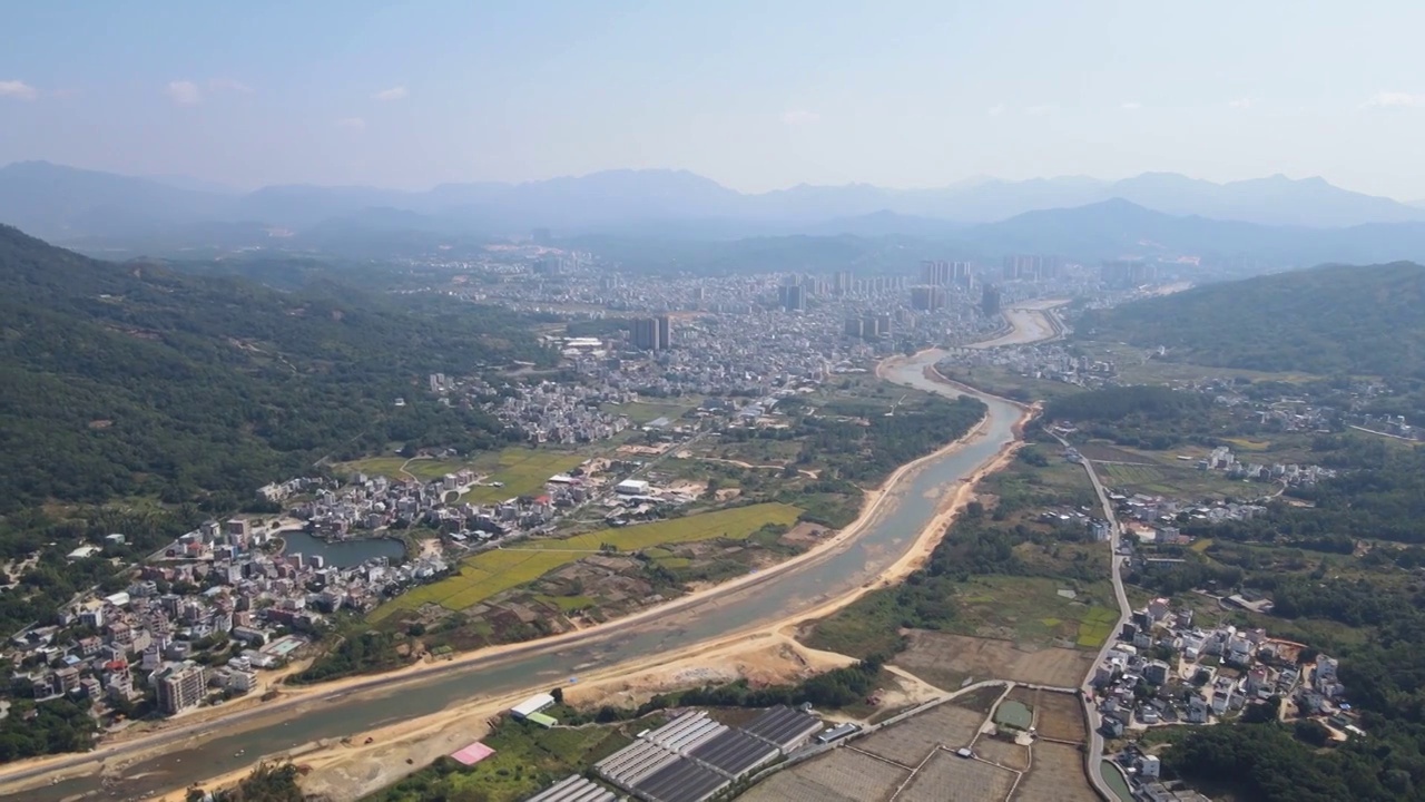 广东省汕尾市陆河县风光视频素材