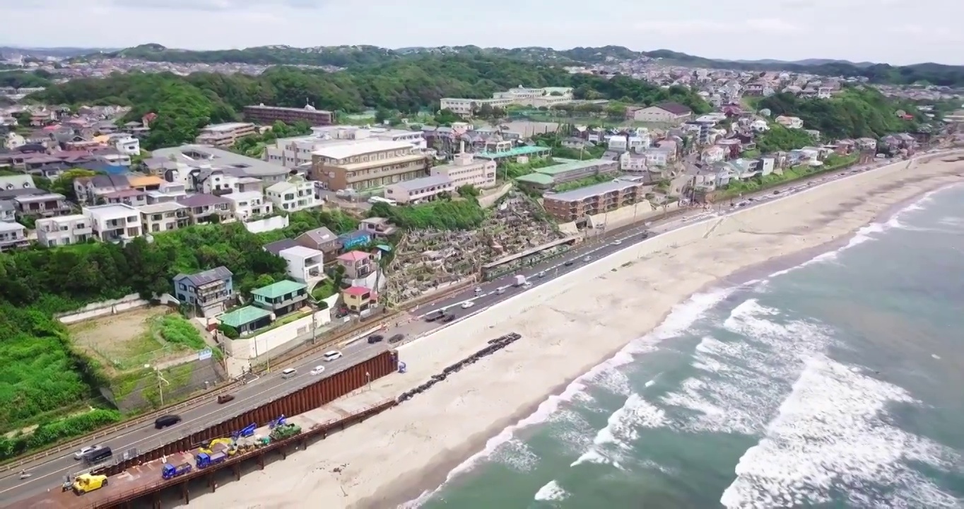 公路和海岸线风景视频素材