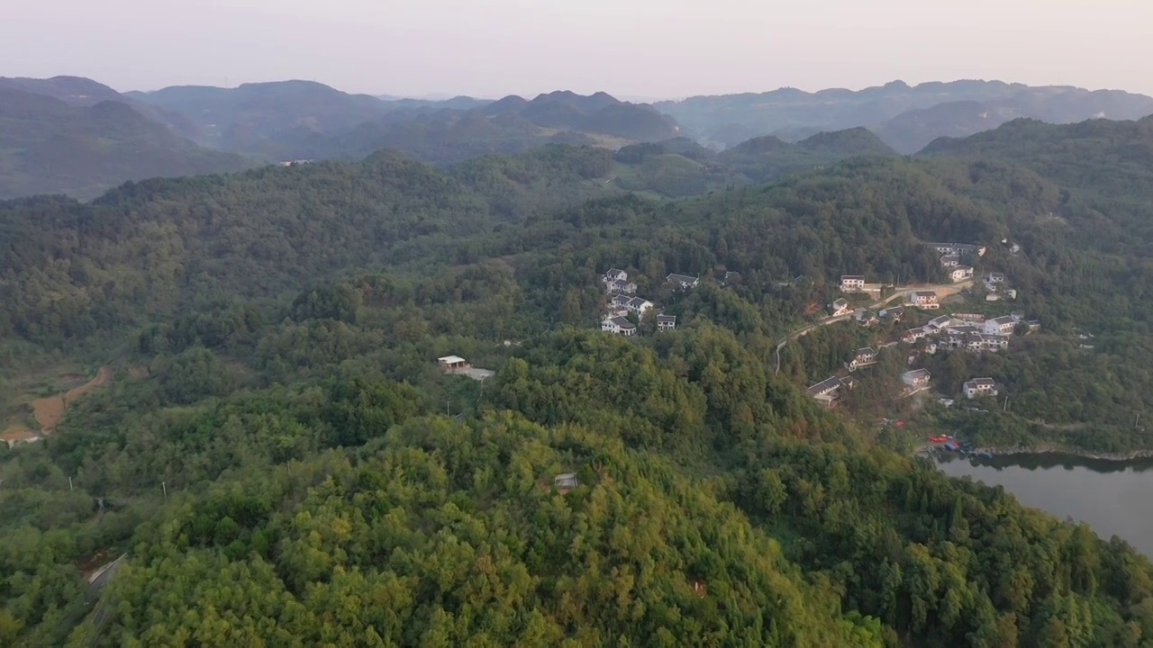 航拍百花湖视频素材