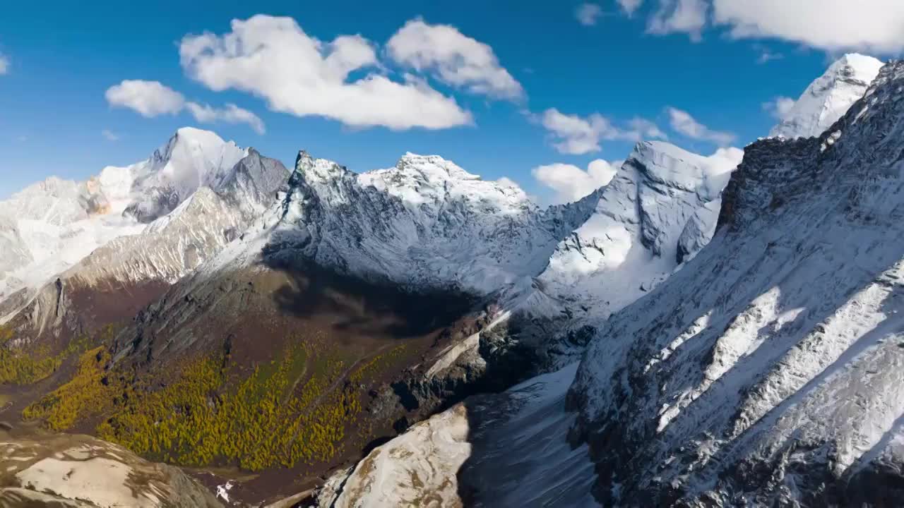 稻城亚丁雪山延时视频素材