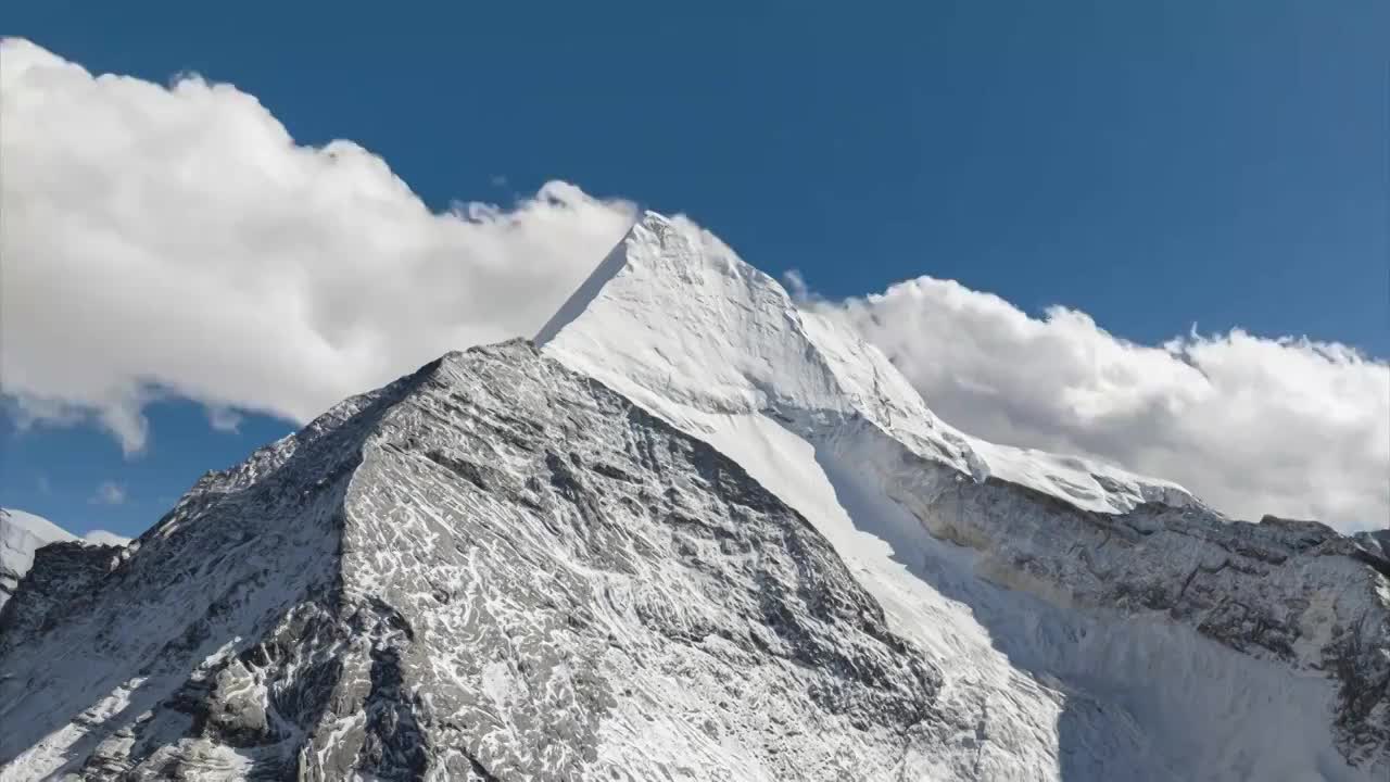 稻城亚丁雪山延时视频素材