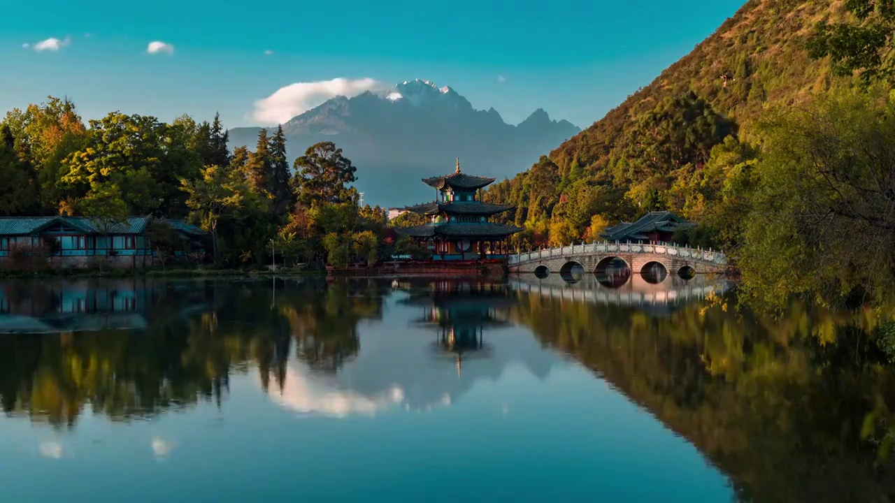 丽江玉龙雪山视频素材