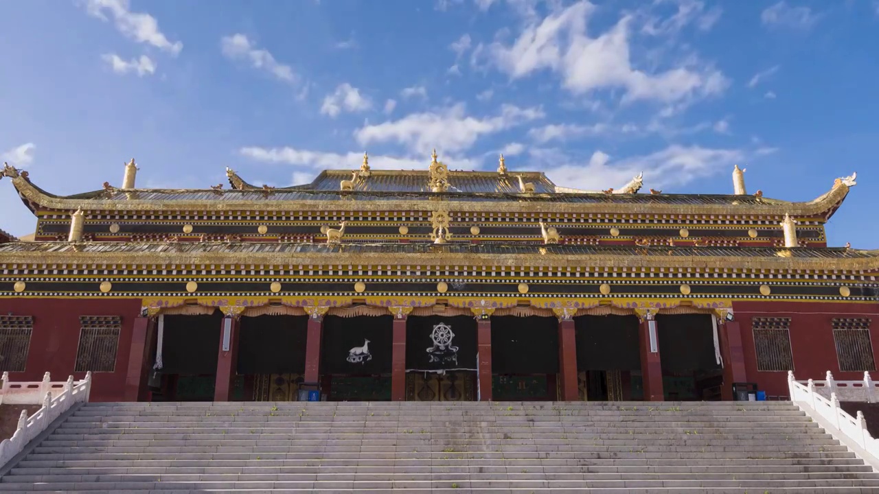 宏伟的寺院建筑视频素材