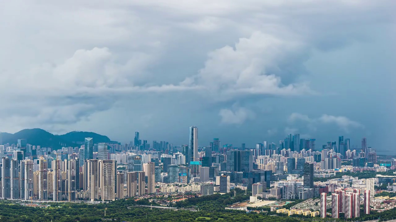 深圳科技园天际线视频素材