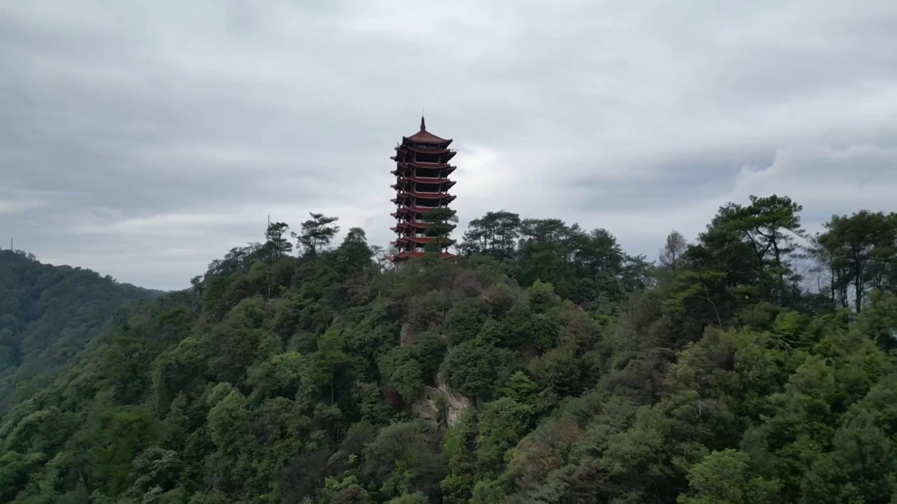 【合集】重庆北碚缙云山自然景观航拍（合集）视频素材