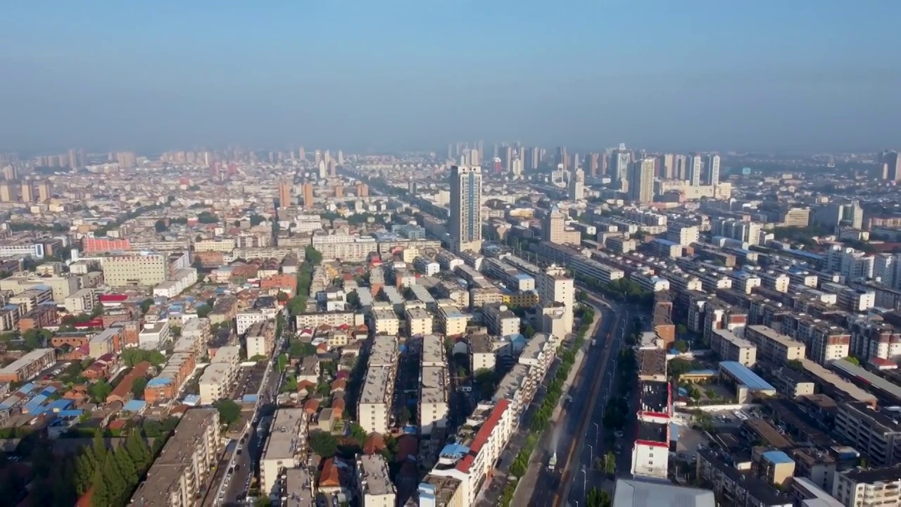 周口市 交通大道 运动公园 普度寺 建业壹号城邦 太昊路视频素材