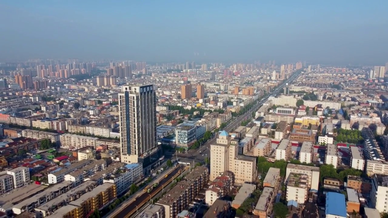 周口市 交通大道 运动公园 普度寺 建业壹号城邦 太昊路视频素材