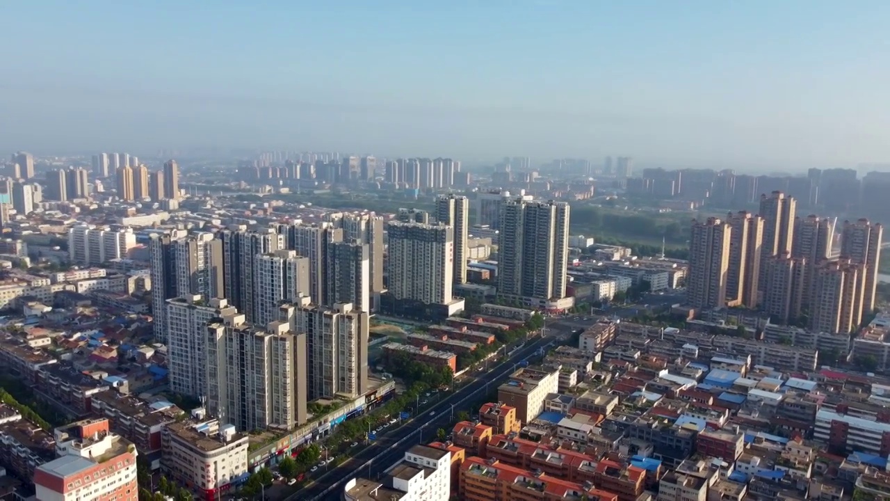 周口市 交通大道 运动公园 普度寺 建业壹号城邦 太昊路视频素材