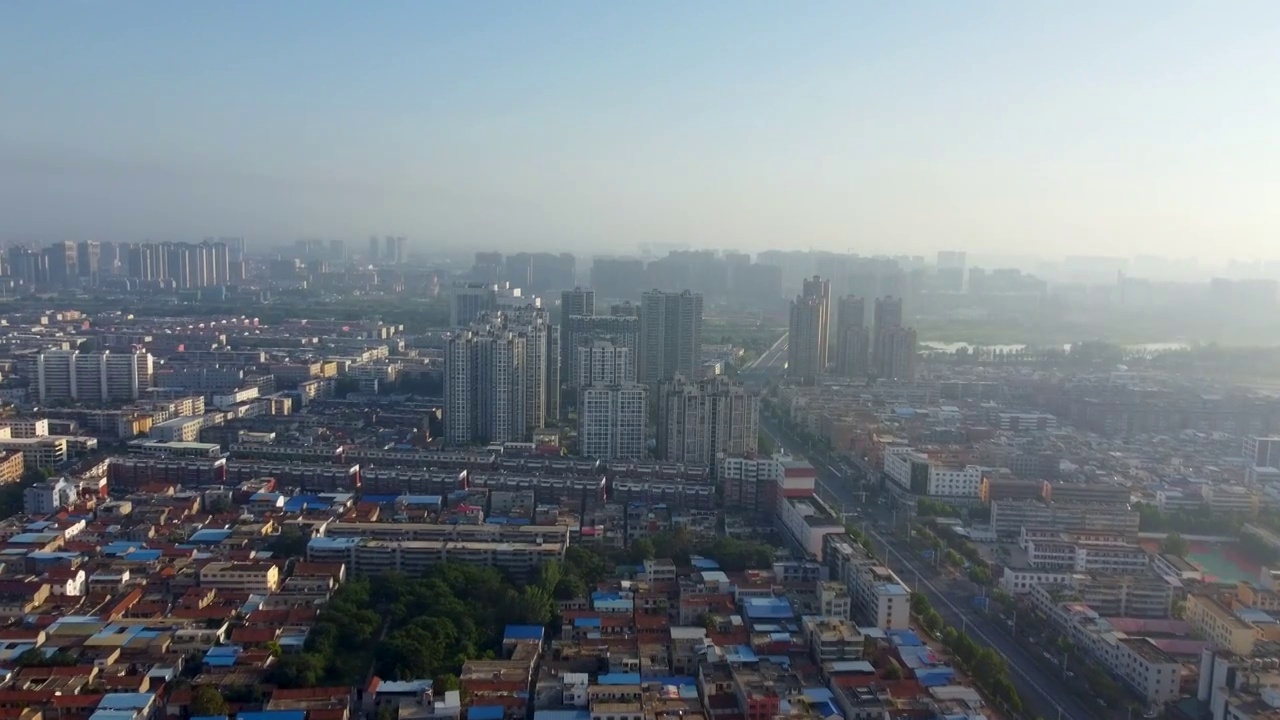 周口市 交通大道 运动公园 普度寺 建业壹号城邦 太昊路视频素材