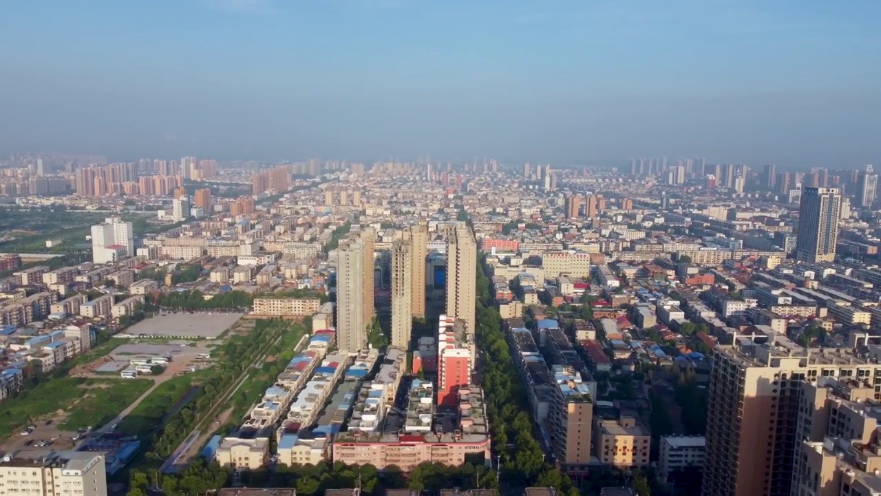 周口市 交通大道 运动公园 普度寺 建业壹号城邦 太昊路视频素材