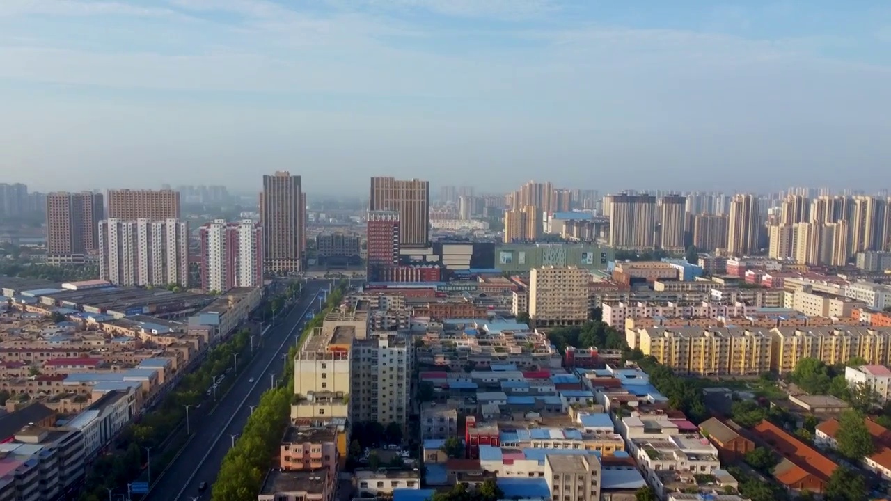 周口市 交通大道 运动公园 普度寺 建业壹号城邦 太昊路视频素材