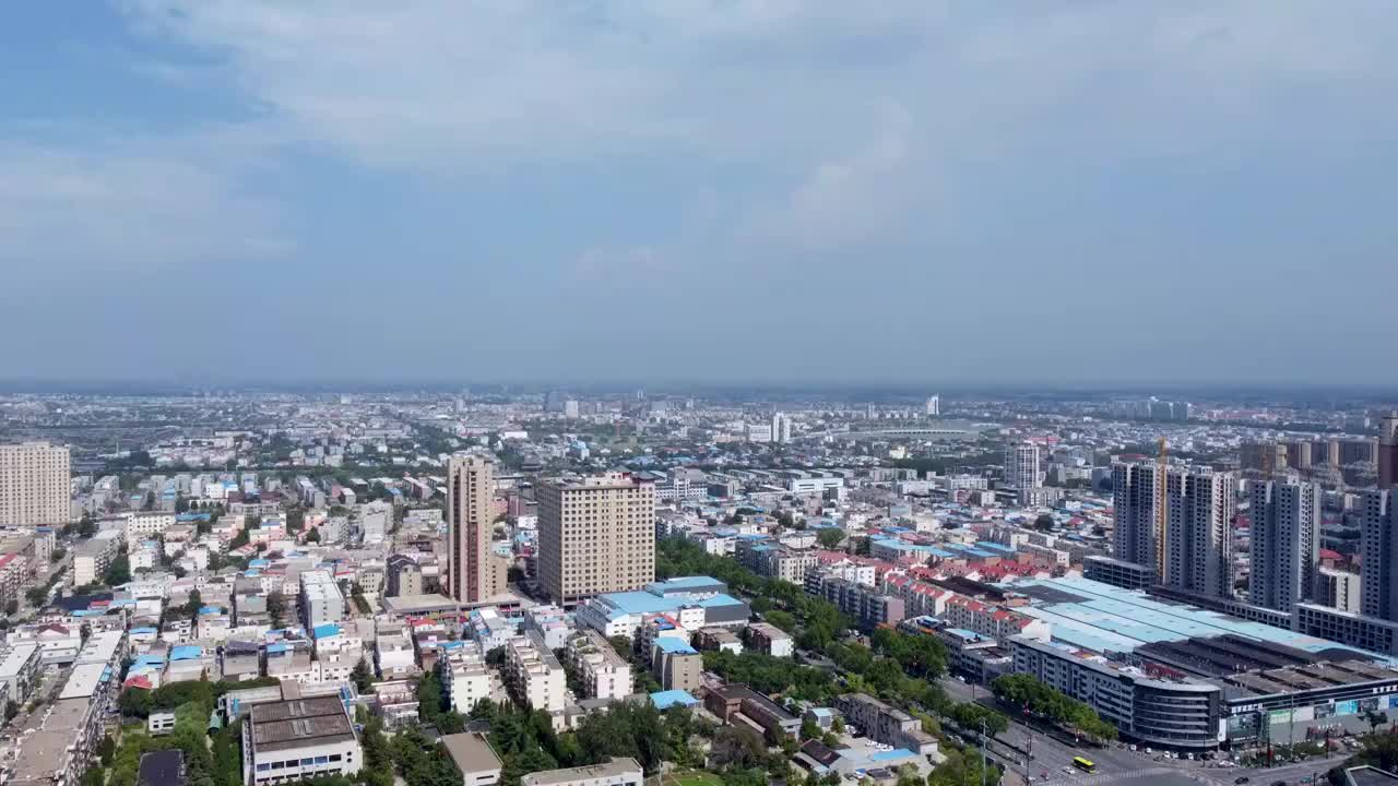 开封 电视塔 星光天地 阳光新天地 黄河大街 首座时代视频素材