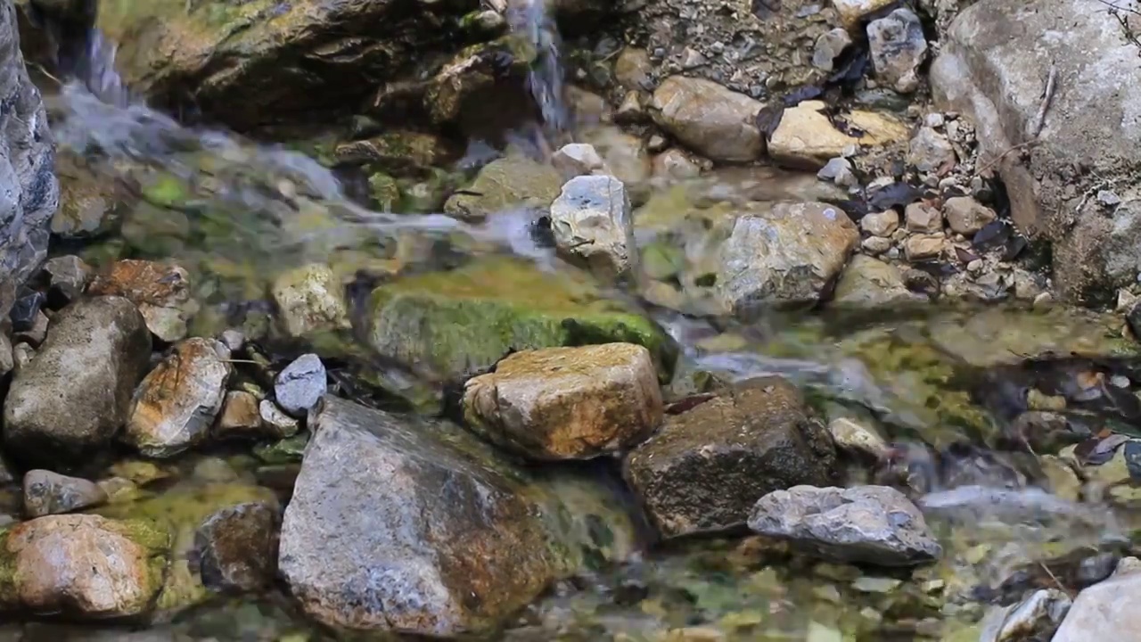 北京昌平虎峪山谷溪流视频素材