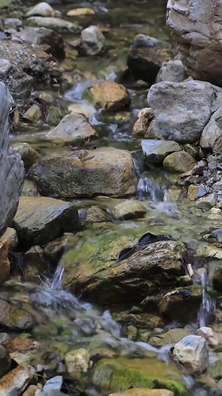 北京昌平虎峪山谷溪流视频素材