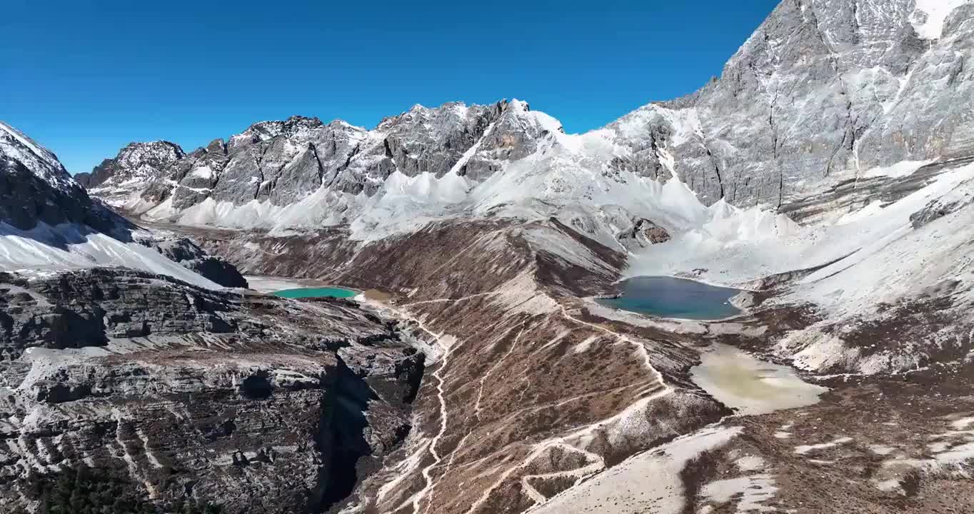 四川甘孜稻城亚丁的秋天视频素材