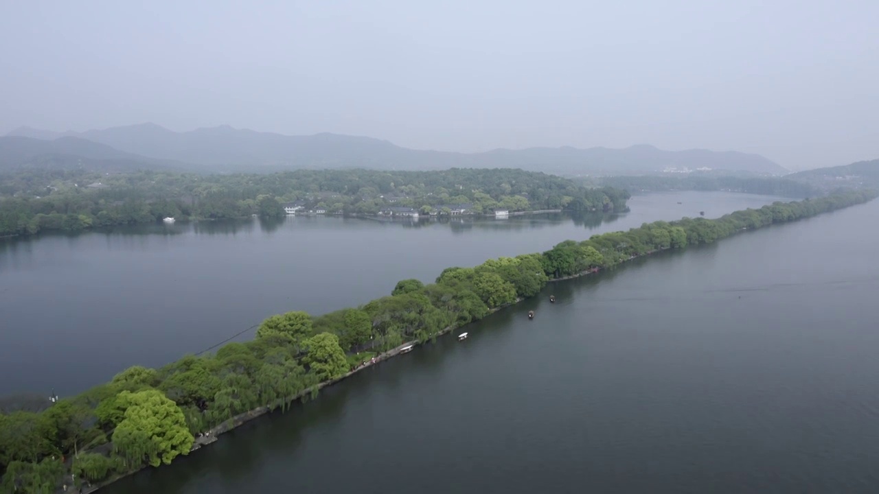 杭州西湖苏堤视频素材