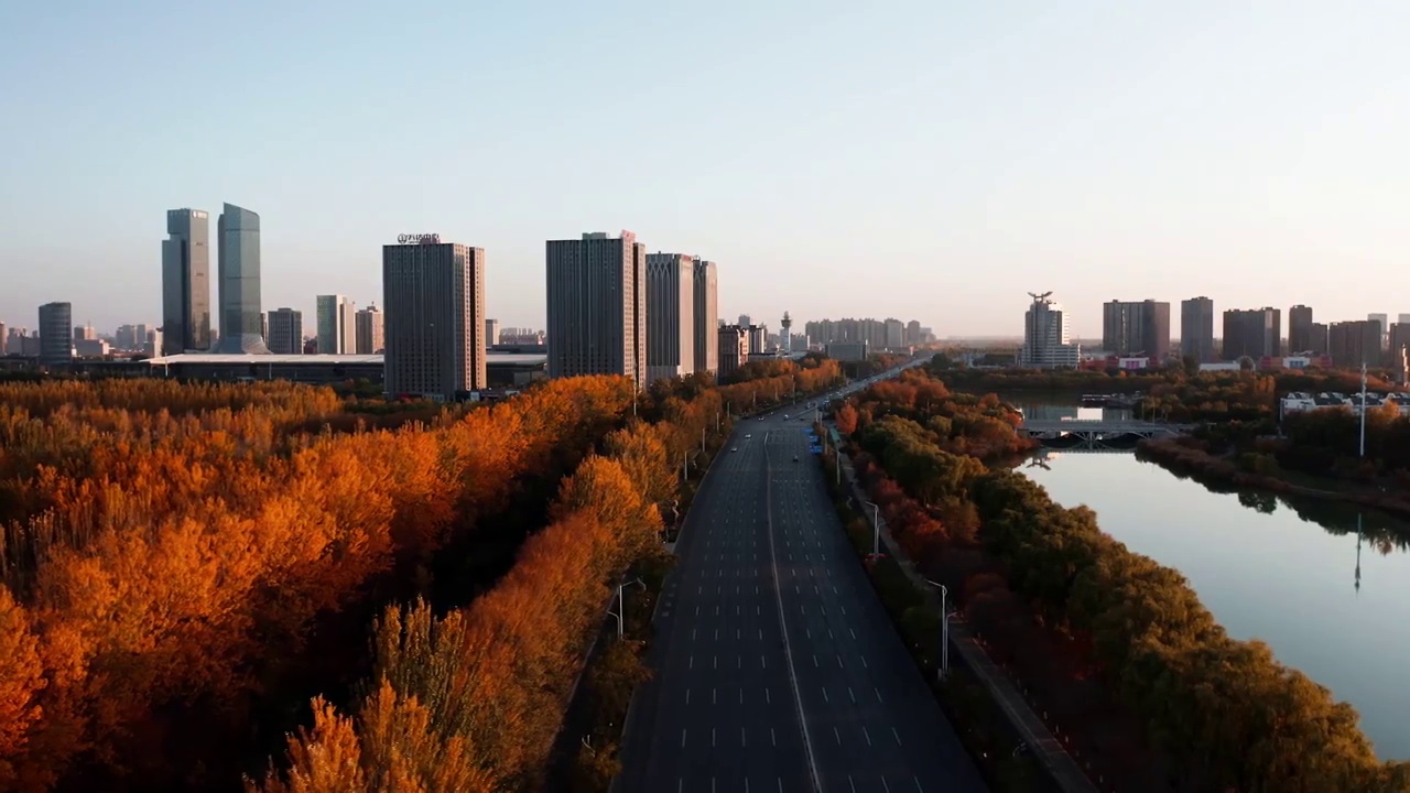 疫情下的银川市视频素材