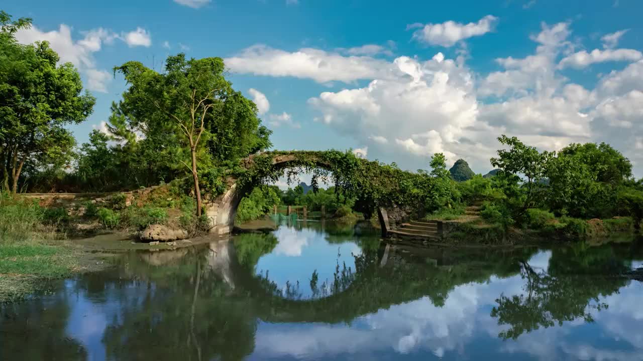 桂林乾龍橋風光视频素材