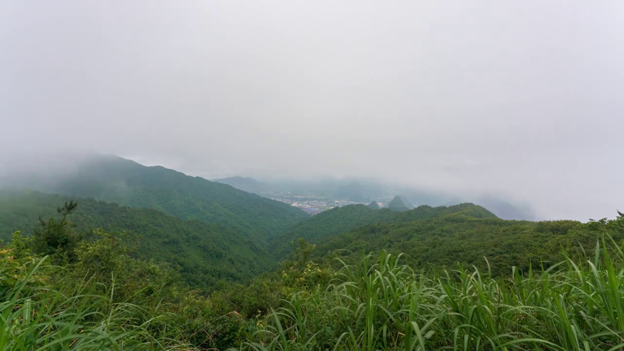 桂林堯山雲海视频素材