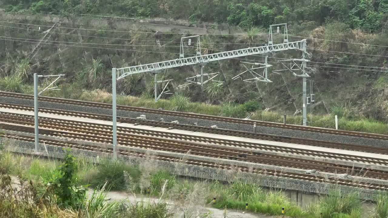 奔驰在内江市的高铁视频素材