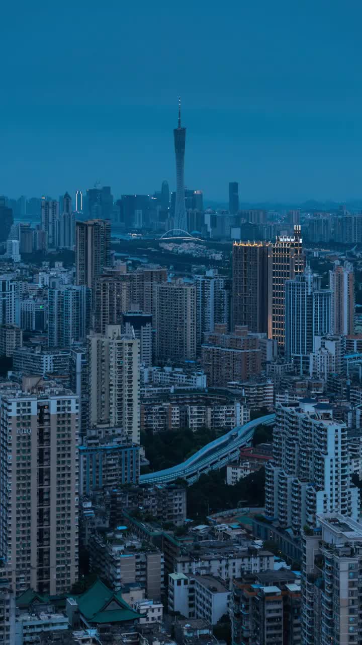 广州塔夜景视频素材