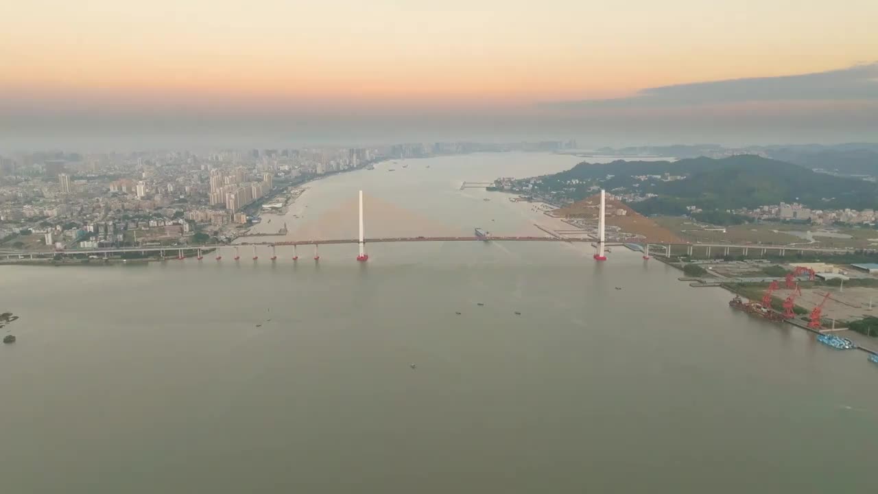 内海湾风光视频素材