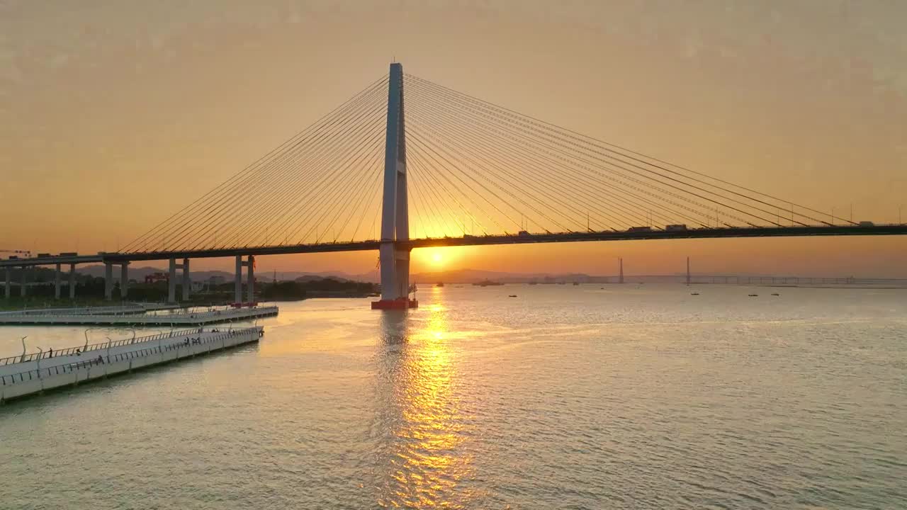 内海湾风光视频素材