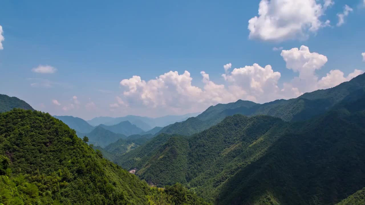 浙南大山多云延时视频素材