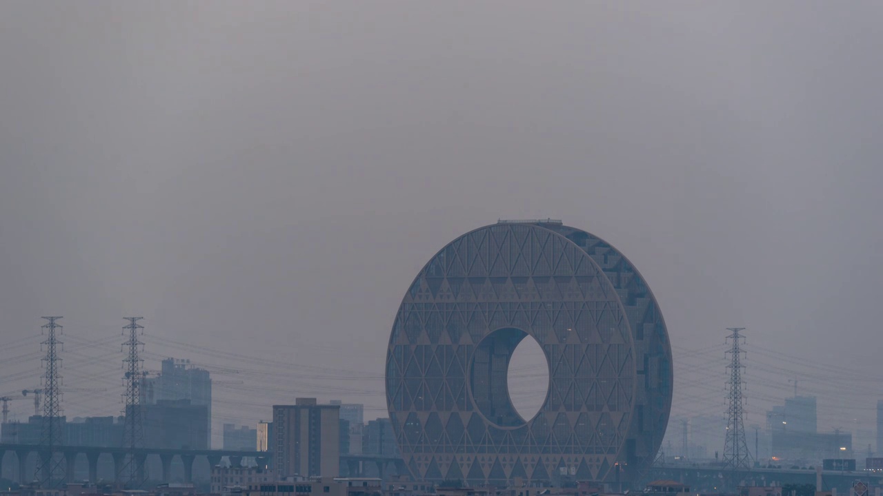 广东省广州市广州圆日落视频素材