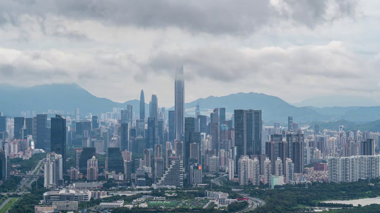 中国深圳城市风光建筑风景视频素材