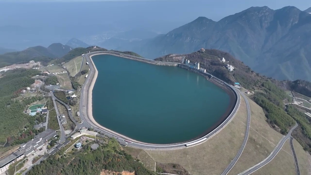 浙江安吉县江南天池风景区 山顶水库视频素材