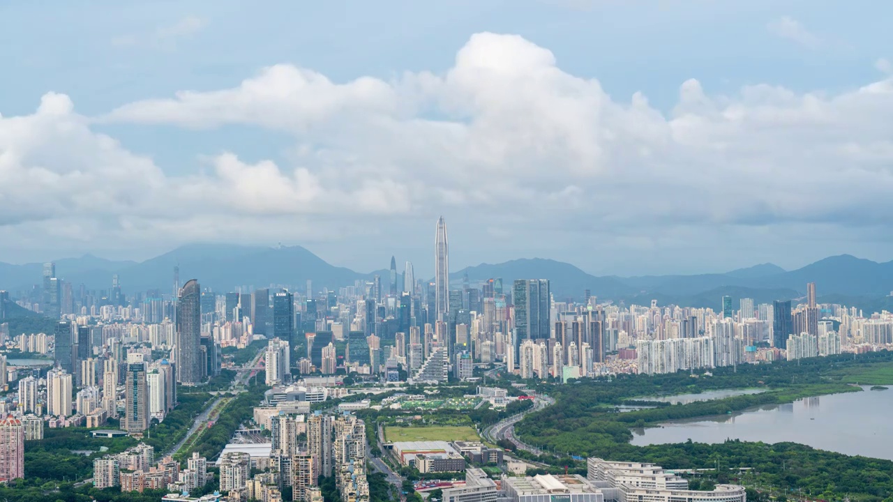 中国深圳城市风光建筑风景视频素材