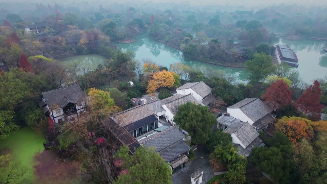 深秋的西溪湿地视频下载