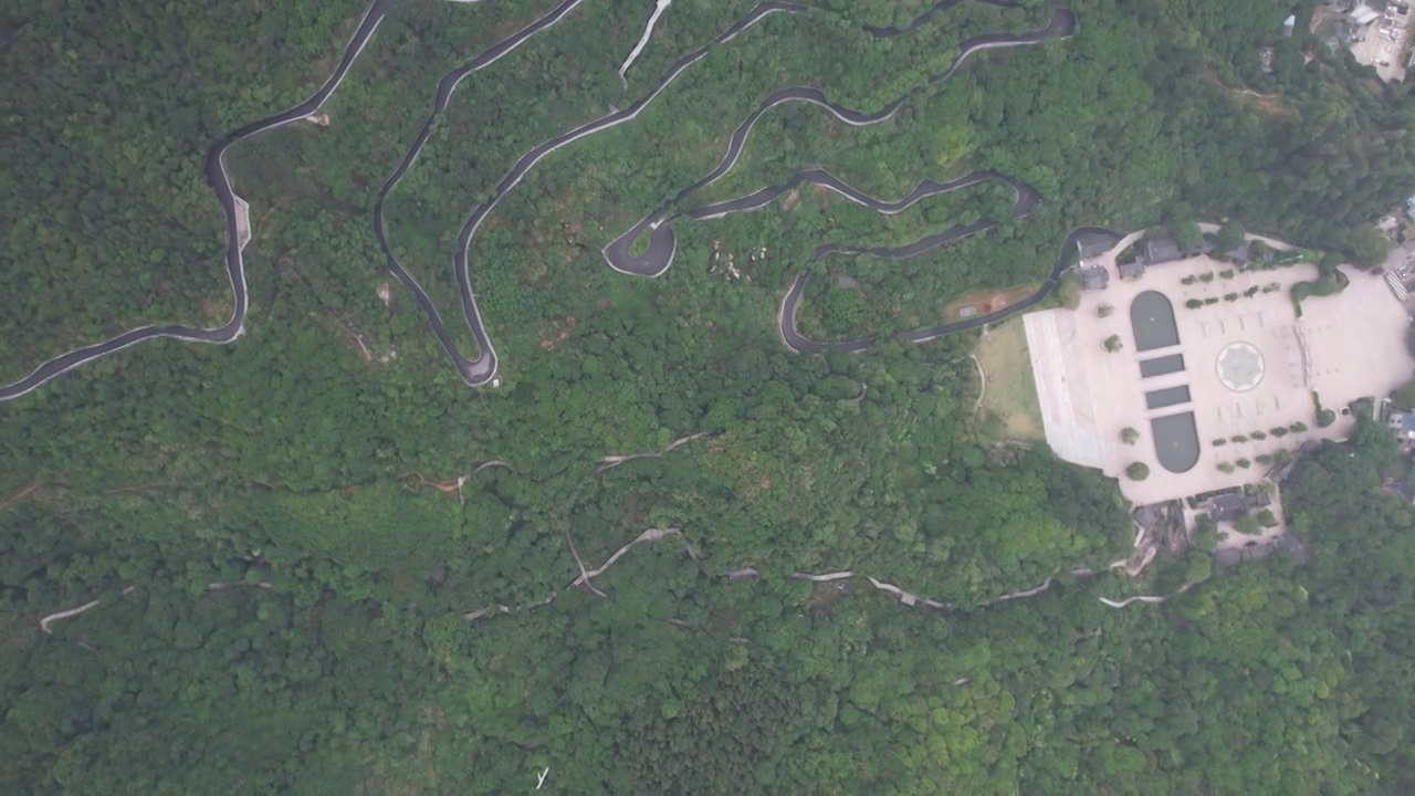 深圳阳台山森林公园登山广场登山步道视频素材