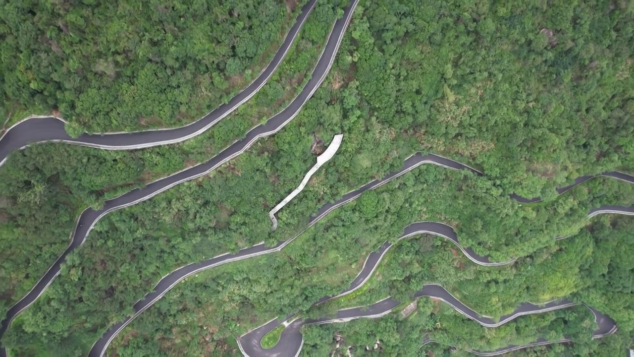 深圳阳台山森林公园登山广场登山步道视频素材