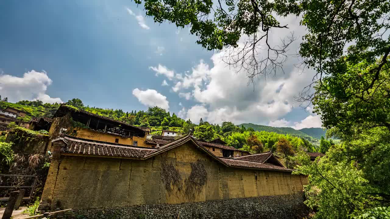 古宅外墙延时视频素材