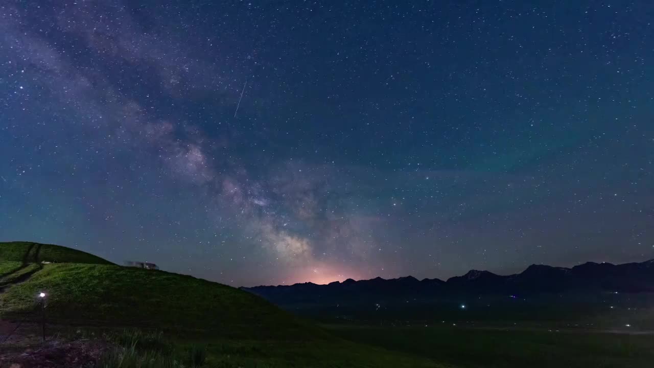 星空银河延时视频素材