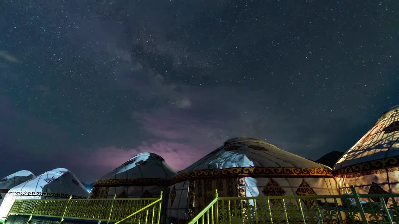 星空银河延时视频素材