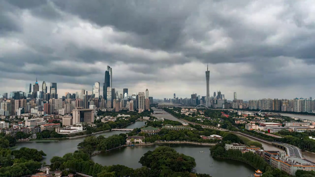 广州台风视频素材