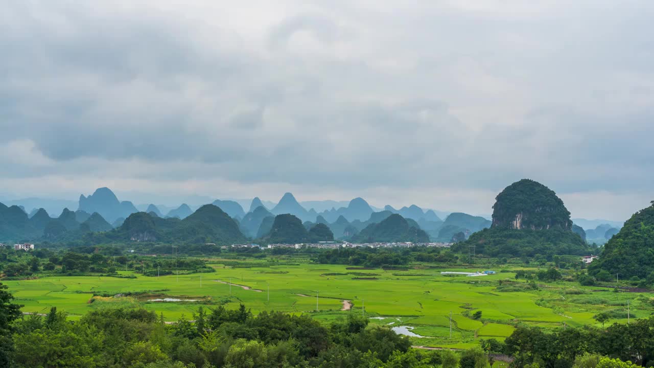 广西省桂林市阳朔风光延时视频素材