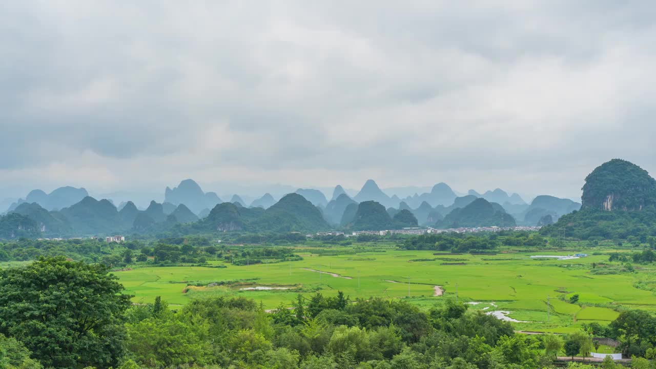 广西省桂林市阳朔风光延时视频素材