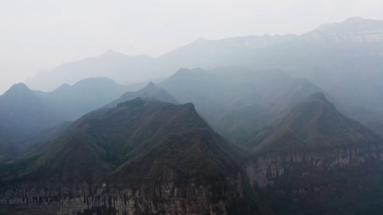 4K30P南川风吹岭航拍视频视频素材