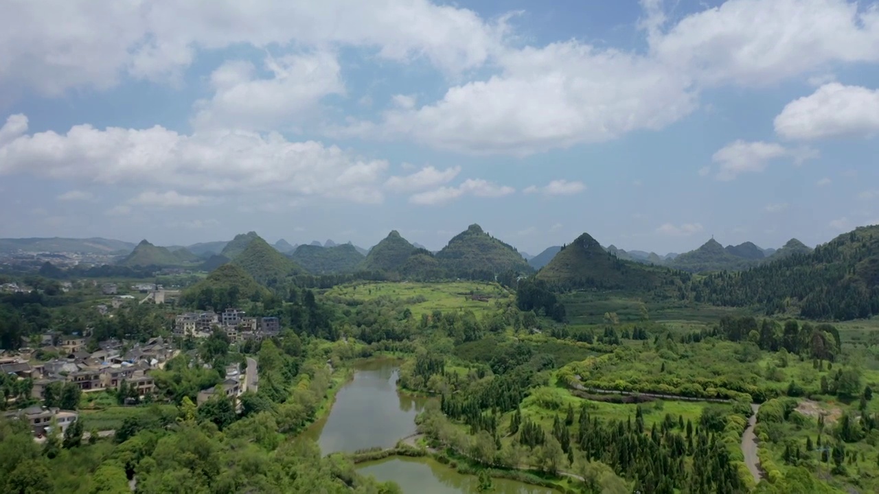 贵州双乳峰山峰视频素材